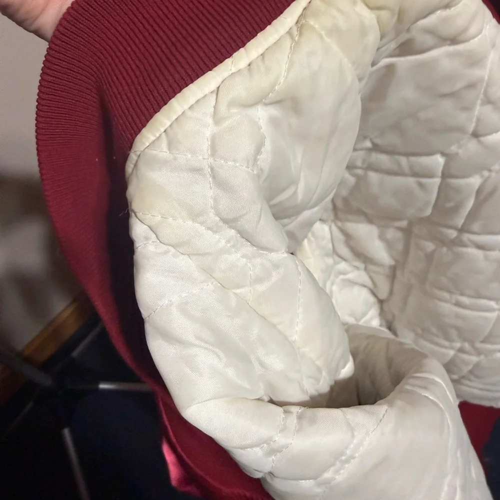 Vintage Starter Arizona Cardinals Satin Bomber Jacket NFL‎ Size Large